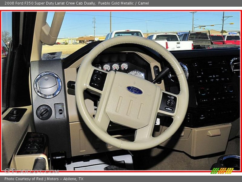 Pueblo Gold Metallic / Camel 2008 Ford F350 Super Duty Lariat Crew Cab Dually