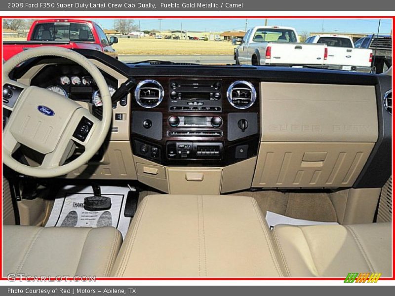 Pueblo Gold Metallic / Camel 2008 Ford F350 Super Duty Lariat Crew Cab Dually