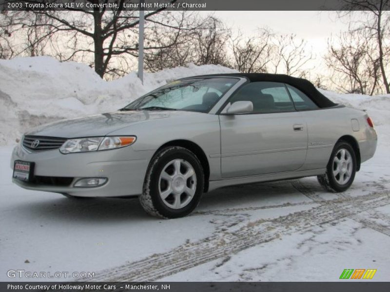 Lunar Mist Metallic / Charcoal 2003 Toyota Solara SLE V6 Convertible