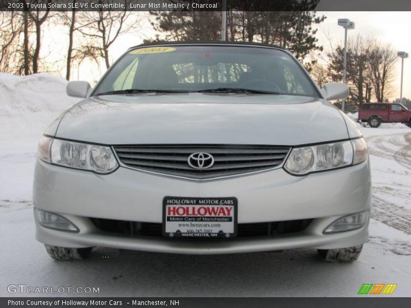Lunar Mist Metallic / Charcoal 2003 Toyota Solara SLE V6 Convertible