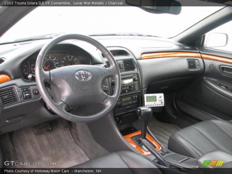 Charcoal Interior - 2003 Solara SLE V6 Convertible 