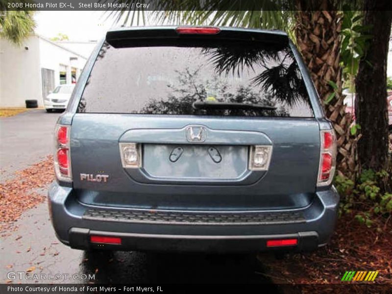 Steel Blue Metallic / Gray 2008 Honda Pilot EX-L