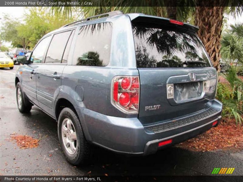 Steel Blue Metallic / Gray 2008 Honda Pilot EX-L