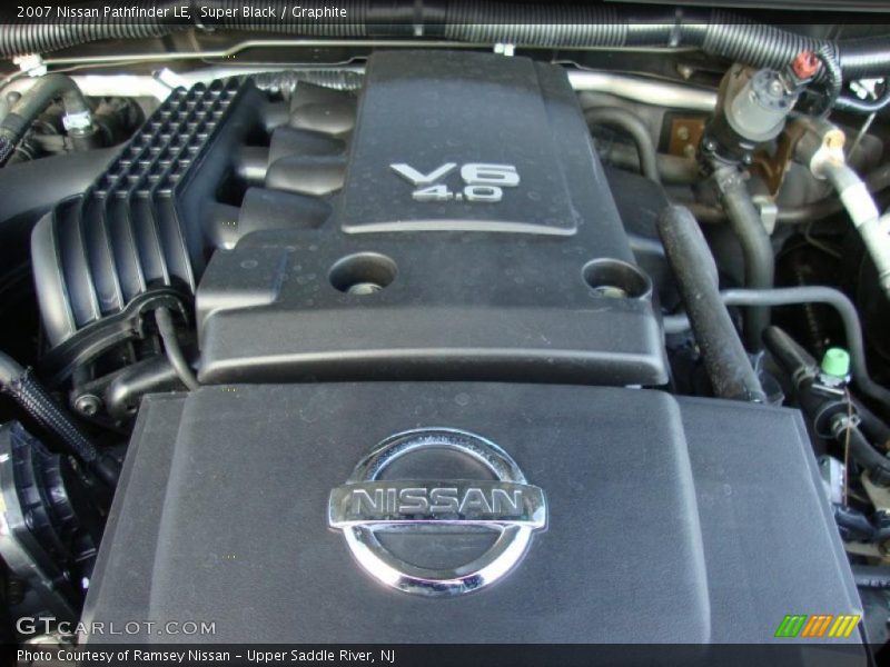 Super Black / Graphite 2007 Nissan Pathfinder LE