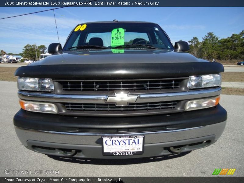 Light Pewter Metallic / Medium Gray 2000 Chevrolet Silverado 1500 Regular Cab 4x4