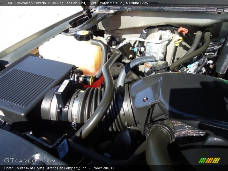 Light Pewter Metallic / Medium Gray 2000 Chevrolet Silverado 1500 Regular Cab 4x4