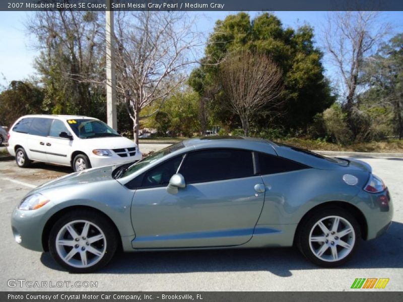 Satin Meisai Gray Pearl / Medium Gray 2007 Mitsubishi Eclipse SE Coupe