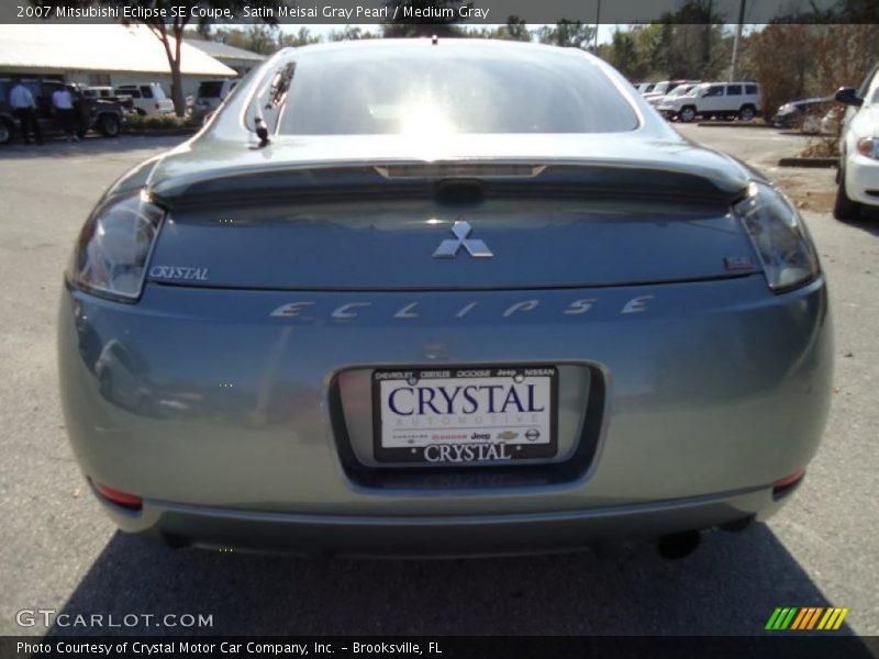 Satin Meisai Gray Pearl / Medium Gray 2007 Mitsubishi Eclipse SE Coupe
