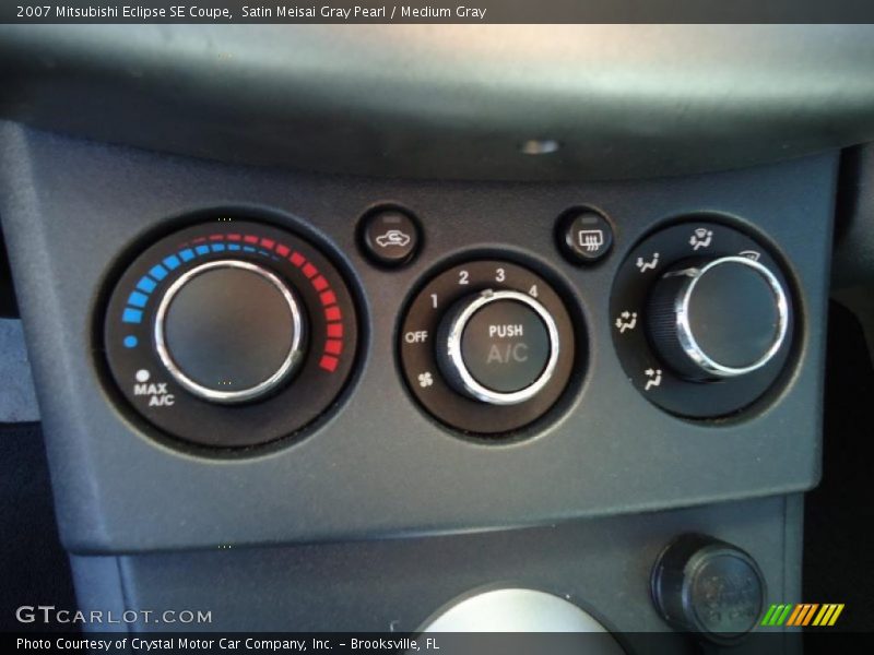 Controls of 2007 Eclipse SE Coupe