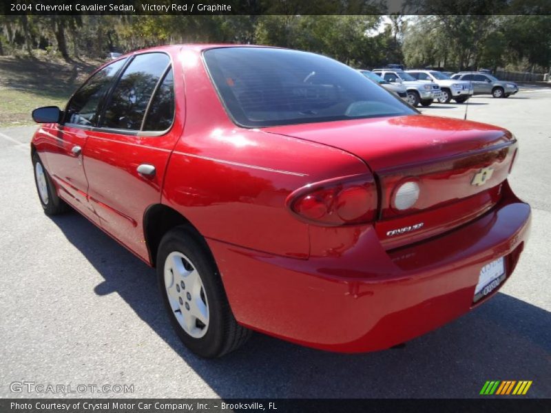 Victory Red / Graphite 2004 Chevrolet Cavalier Sedan