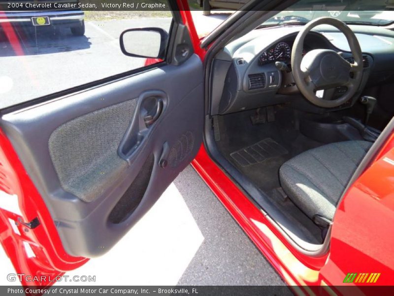 Victory Red / Graphite 2004 Chevrolet Cavalier Sedan