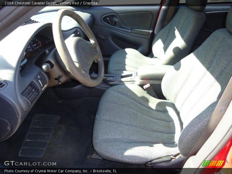 Victory Red / Graphite 2004 Chevrolet Cavalier Sedan