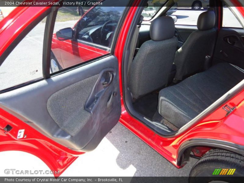 Victory Red / Graphite 2004 Chevrolet Cavalier Sedan