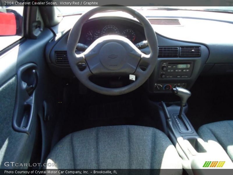 Victory Red / Graphite 2004 Chevrolet Cavalier Sedan