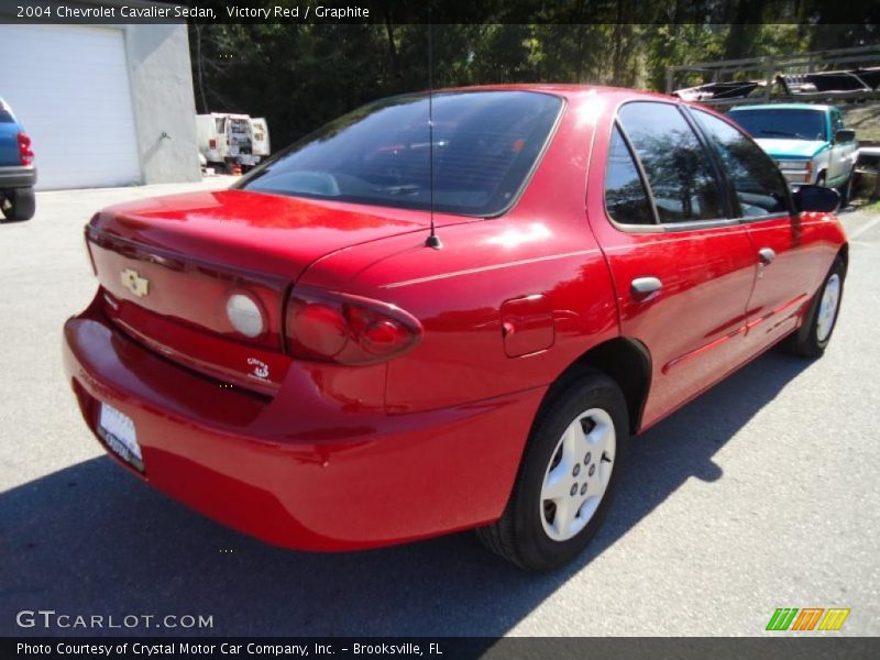 Victory Red / Graphite 2004 Chevrolet Cavalier Sedan
