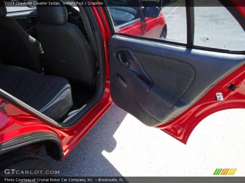 Victory Red / Graphite 2004 Chevrolet Cavalier Sedan