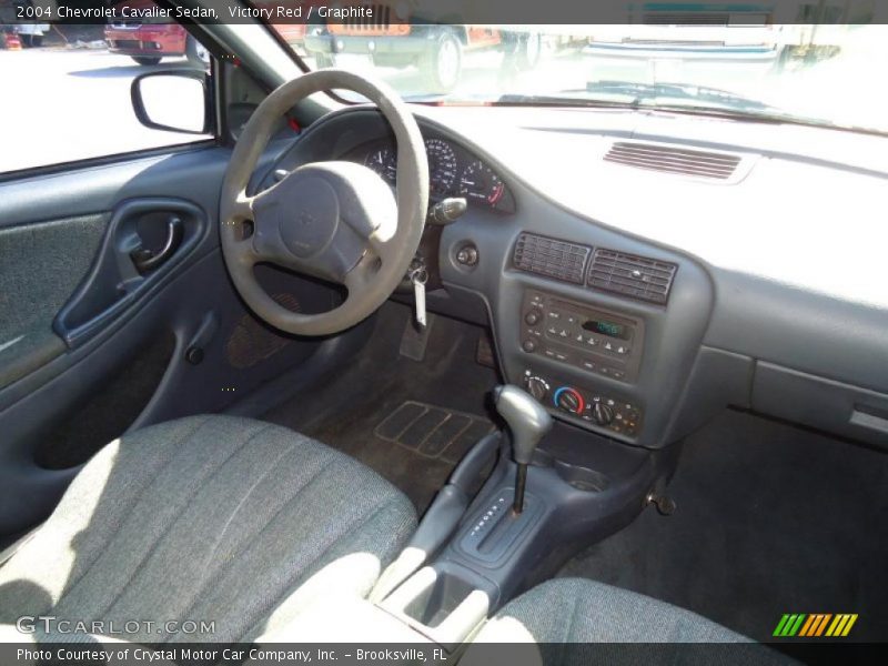 Victory Red / Graphite 2004 Chevrolet Cavalier Sedan