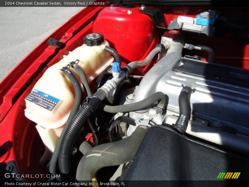 Victory Red / Graphite 2004 Chevrolet Cavalier Sedan