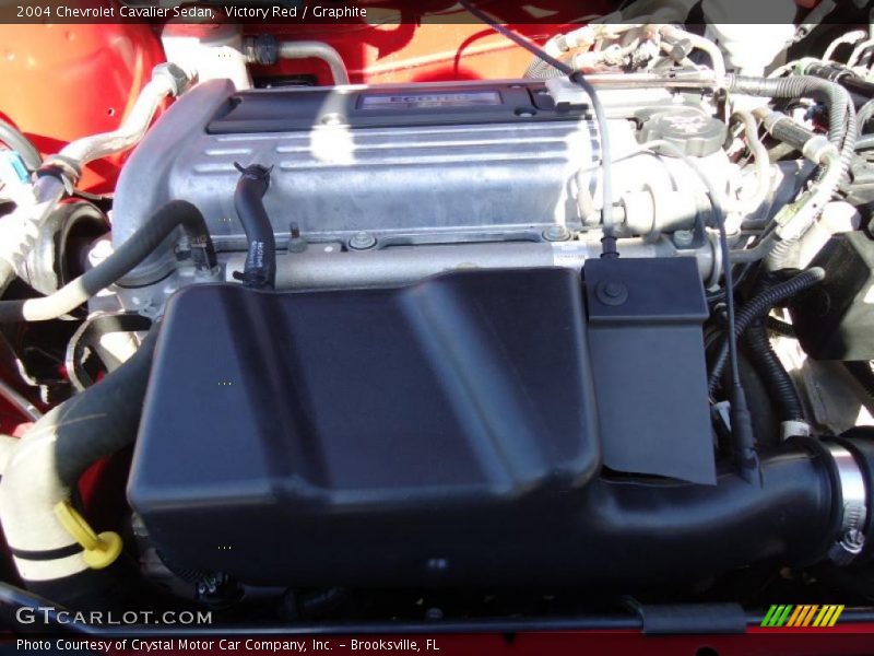 Victory Red / Graphite 2004 Chevrolet Cavalier Sedan