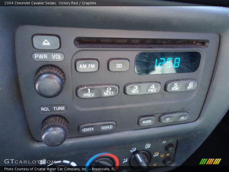 Victory Red / Graphite 2004 Chevrolet Cavalier Sedan