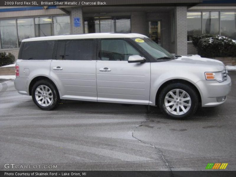 Brilliant Silver Metallic / Charcoal Black 2009 Ford Flex SEL