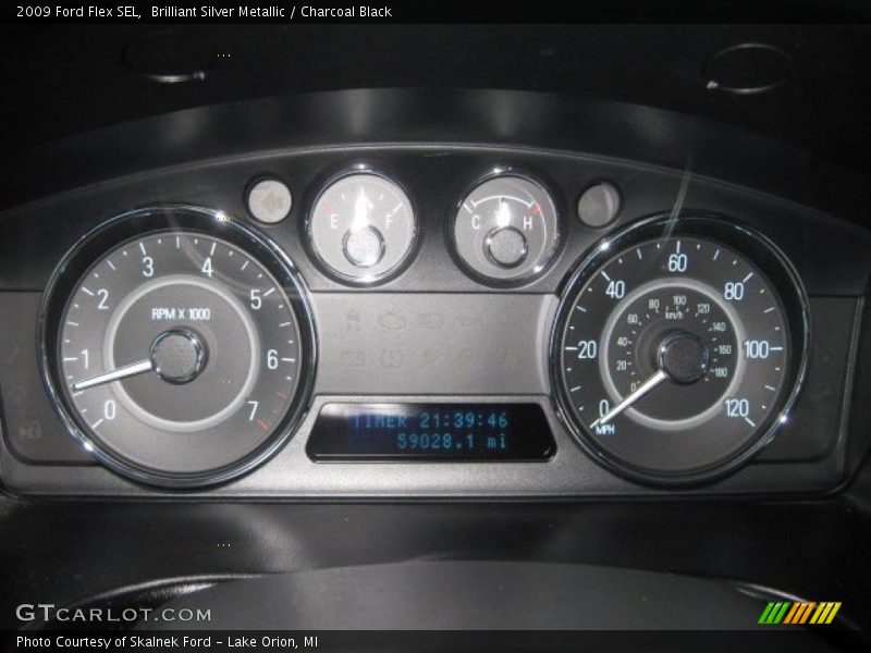Brilliant Silver Metallic / Charcoal Black 2009 Ford Flex SEL