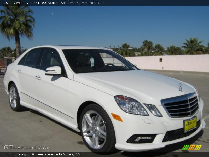 Arctic White / Almond/Black 2011 Mercedes-Benz E 350 Sedan
