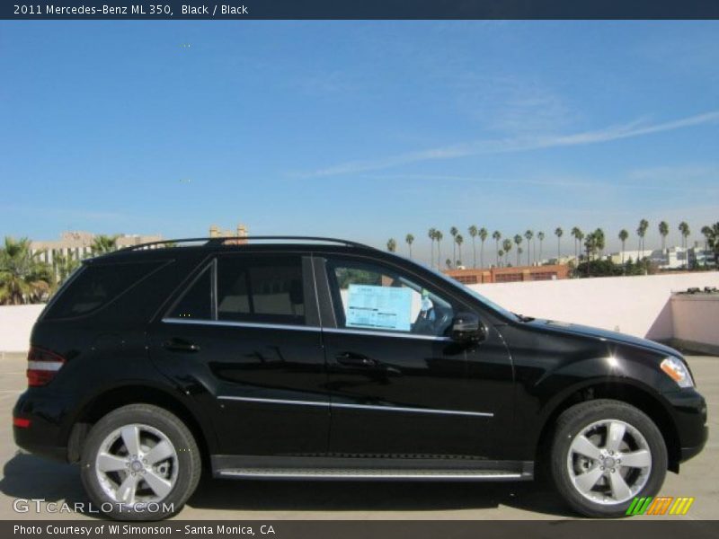 Black / Black 2011 Mercedes-Benz ML 350