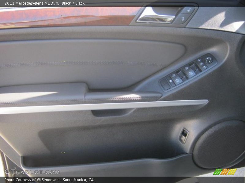 Black / Black 2011 Mercedes-Benz ML 350
