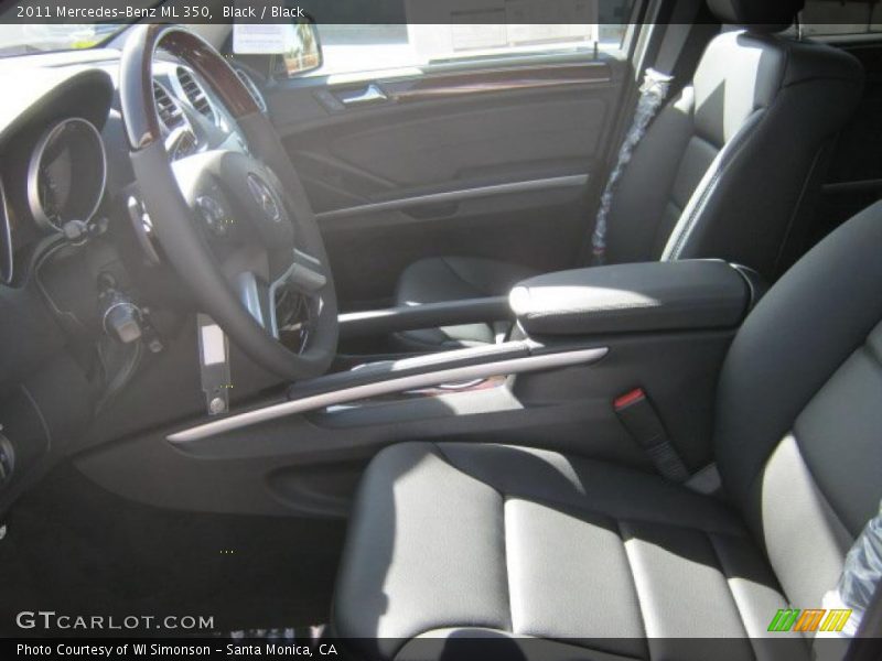 Black / Black 2011 Mercedes-Benz ML 350