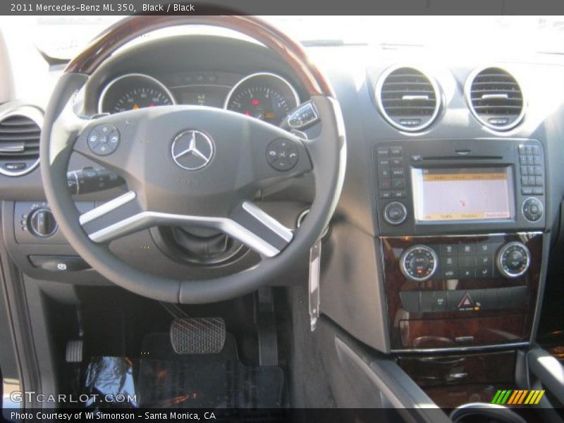 Black / Black 2011 Mercedes-Benz ML 350