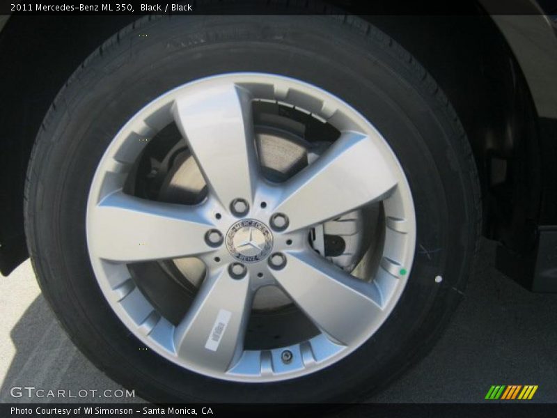 Black / Black 2011 Mercedes-Benz ML 350