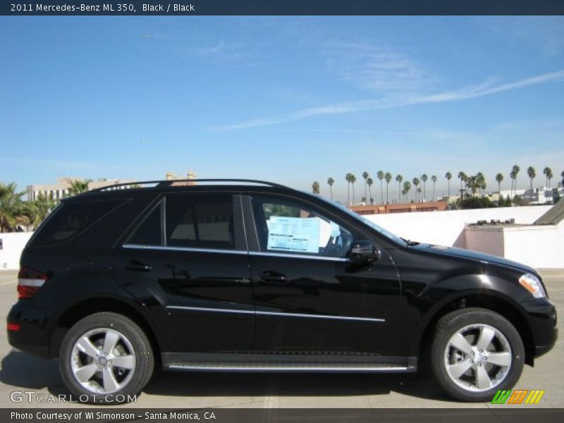 Black / Black 2011 Mercedes-Benz ML 350