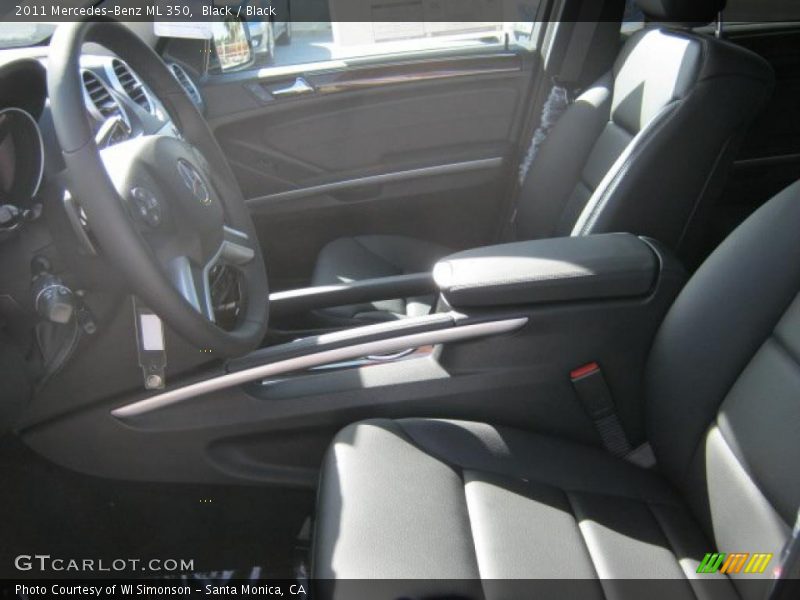Black / Black 2011 Mercedes-Benz ML 350
