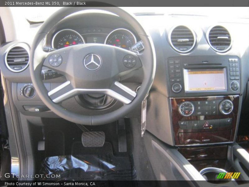 Black / Black 2011 Mercedes-Benz ML 350