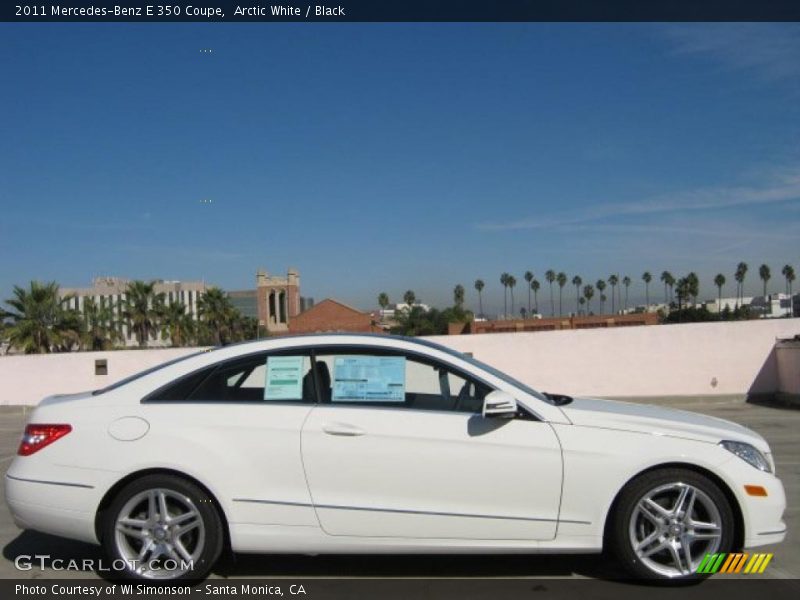 Arctic White / Black 2011 Mercedes-Benz E 350 Coupe