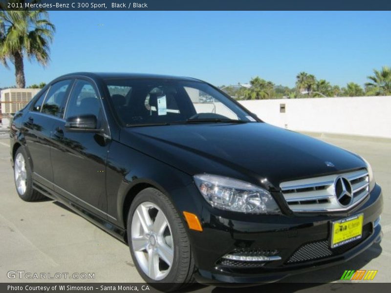 Black / Black 2011 Mercedes-Benz C 300 Sport