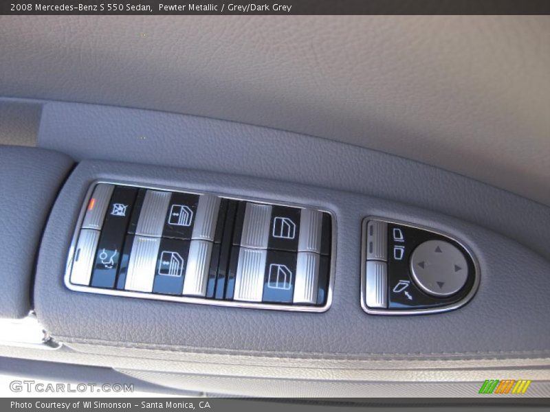 Pewter Metallic / Grey/Dark Grey 2008 Mercedes-Benz S 550 Sedan