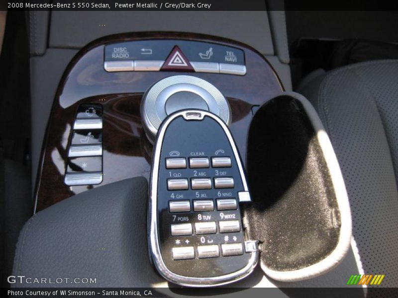 Pewter Metallic / Grey/Dark Grey 2008 Mercedes-Benz S 550 Sedan
