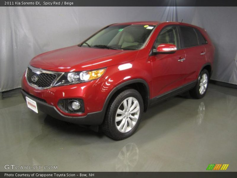 Spicy Red / Beige 2011 Kia Sorento EX