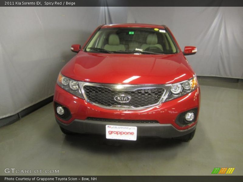 Spicy Red / Beige 2011 Kia Sorento EX