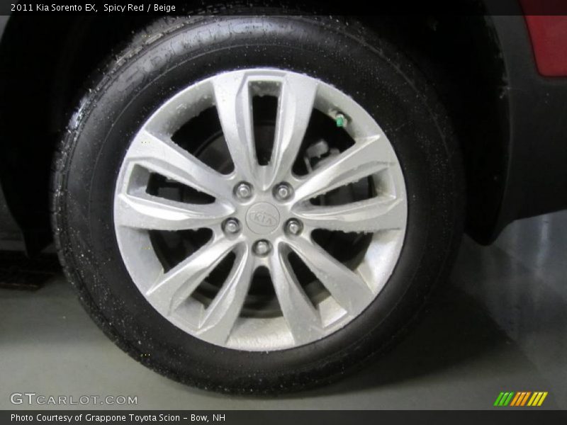 Spicy Red / Beige 2011 Kia Sorento EX