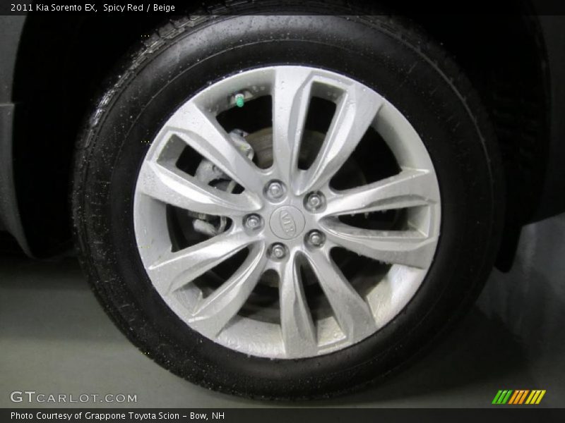 Spicy Red / Beige 2011 Kia Sorento EX
