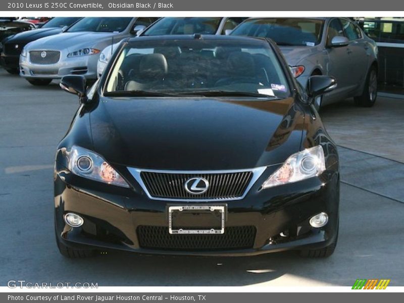 Obsidian Black / Black 2010 Lexus IS 250C Convertible