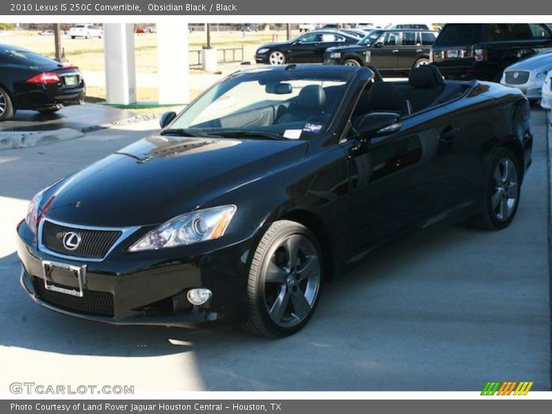 Obsidian Black / Black 2010 Lexus IS 250C Convertible