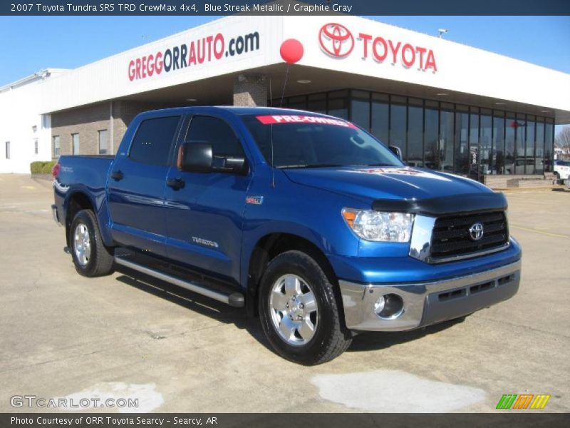 Blue Streak Metallic / Graphite Gray 2007 Toyota Tundra SR5 TRD CrewMax 4x4