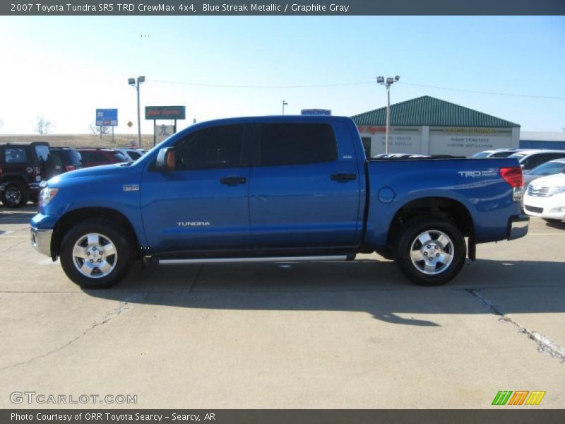 Blue Streak Metallic / Graphite Gray 2007 Toyota Tundra SR5 TRD CrewMax 4x4