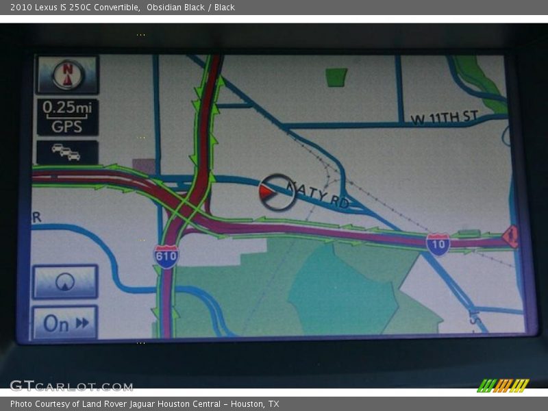 Navigation of 2010 IS 250C Convertible
