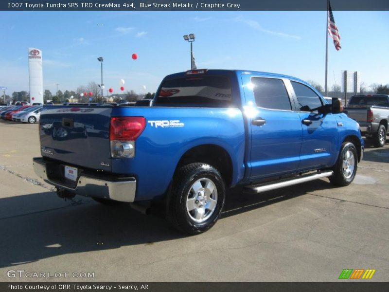Blue Streak Metallic / Graphite Gray 2007 Toyota Tundra SR5 TRD CrewMax 4x4