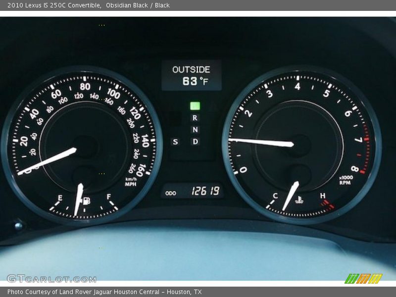  2010 IS 250C Convertible 250C Convertible Gauges